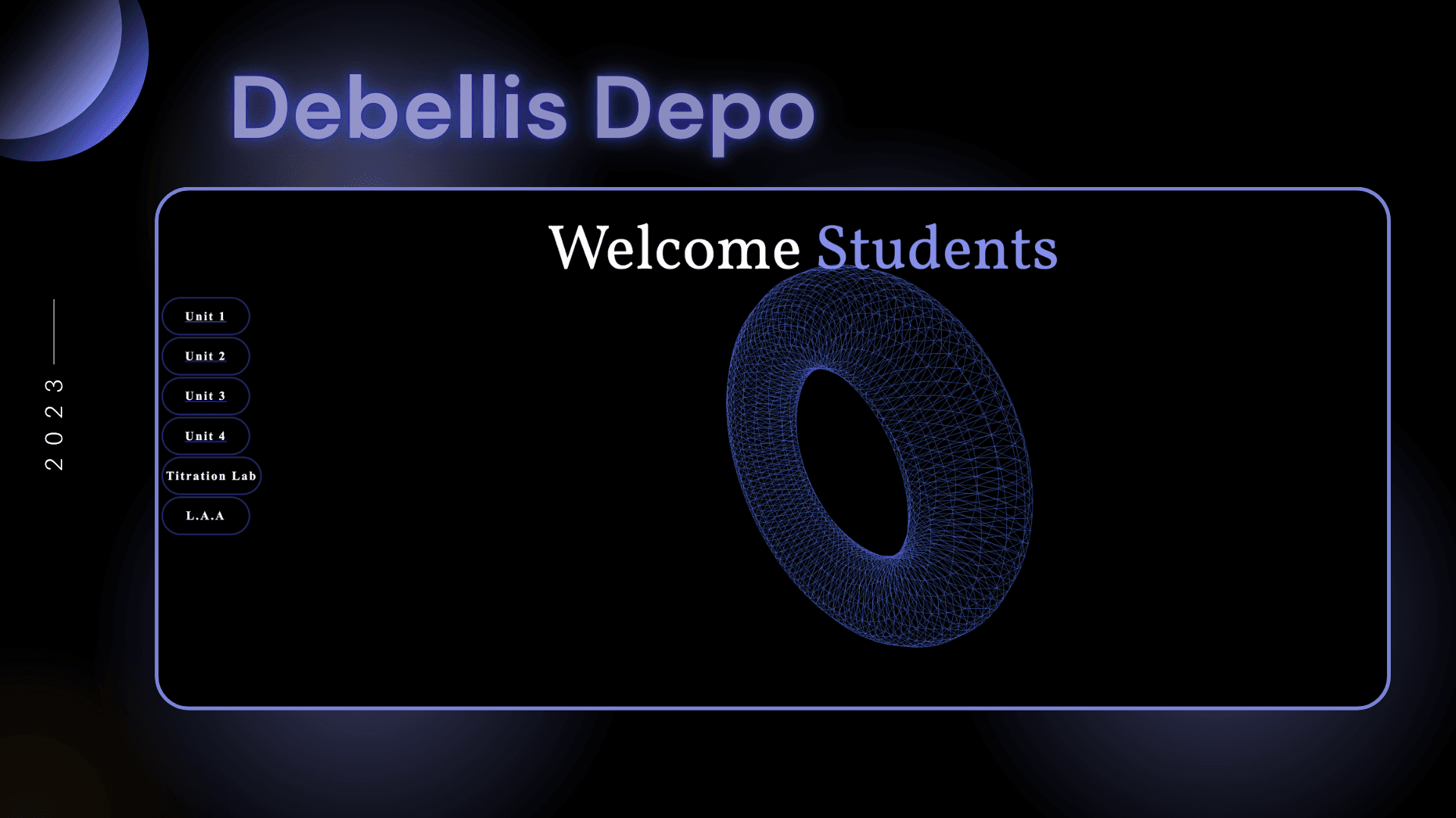 Debellis Depo, a website for my science teacher