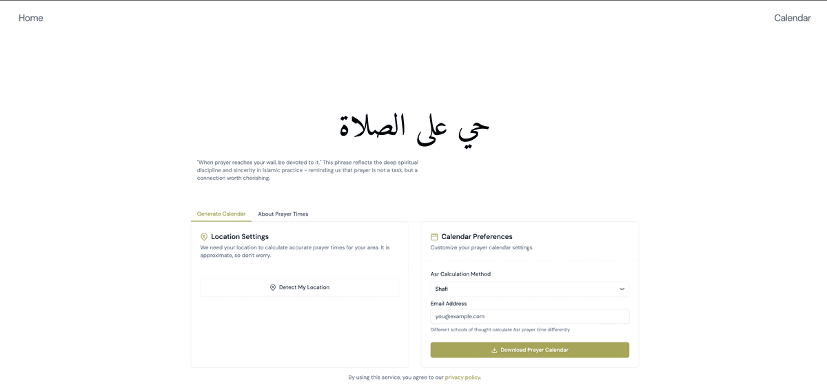 Redesigned App Page