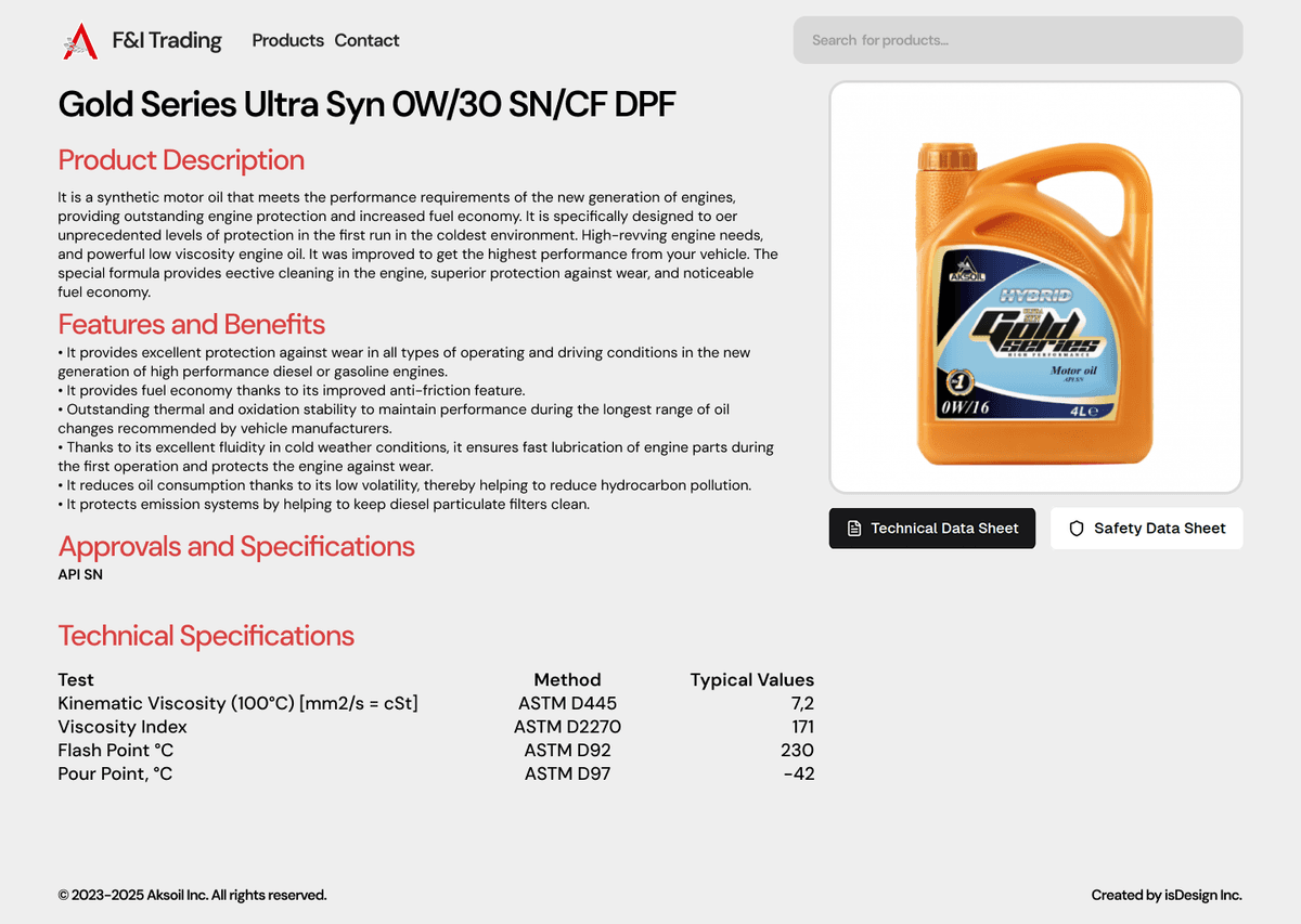 Product Page