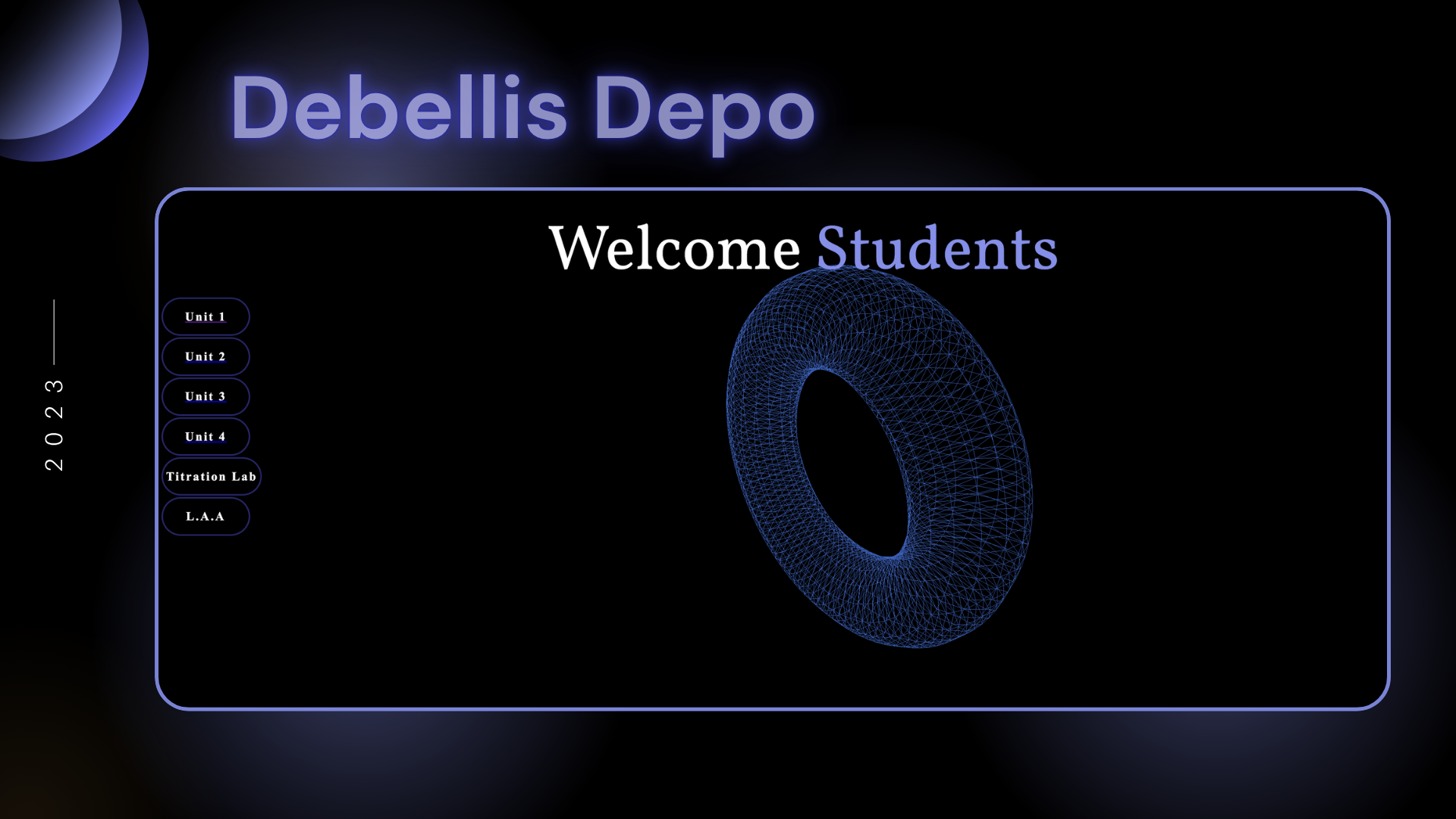 Debellis Depo, a website for my science teacher